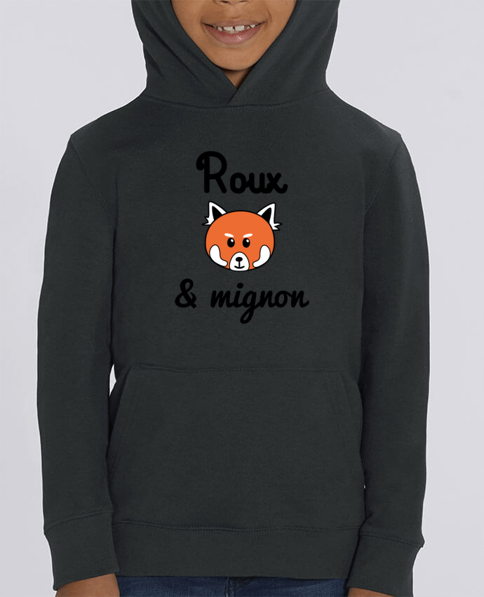 Kids\' hoodie sweatshirt Mini Cruiser Roux & Mignon, Panda roux Par Benichan