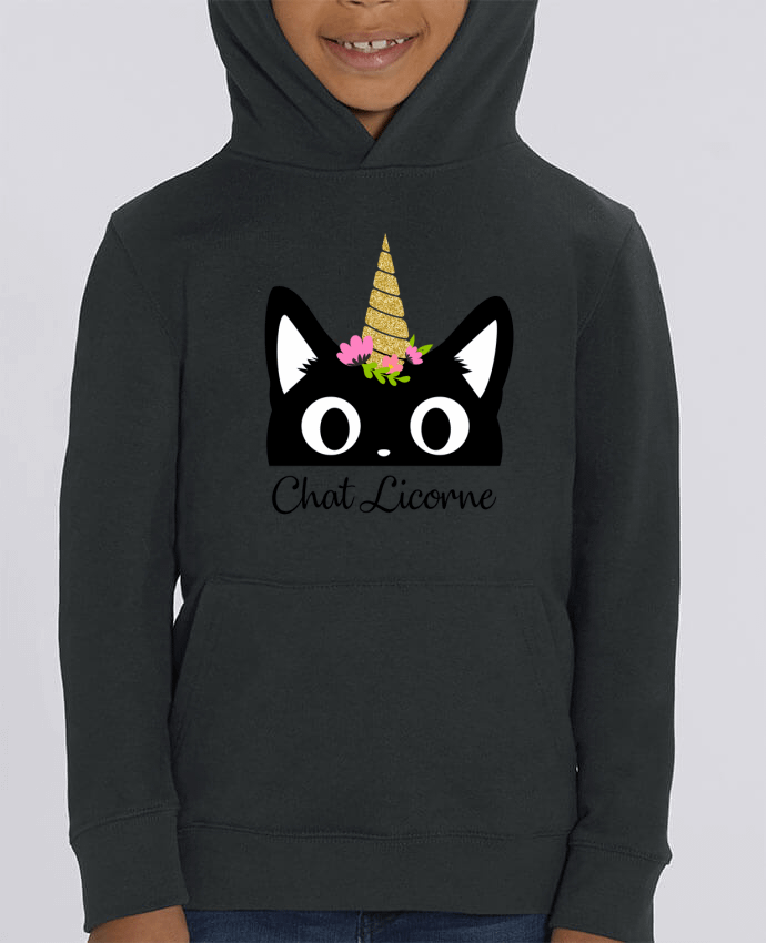 Kids\' hoodie sweatshirt Mini Cruiser Chat Licorne Par Nana