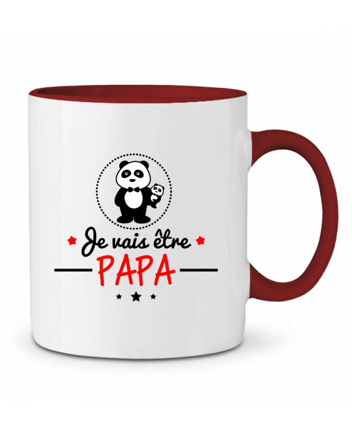 Mug bicolore Bientôt papa , Futur père Benichan