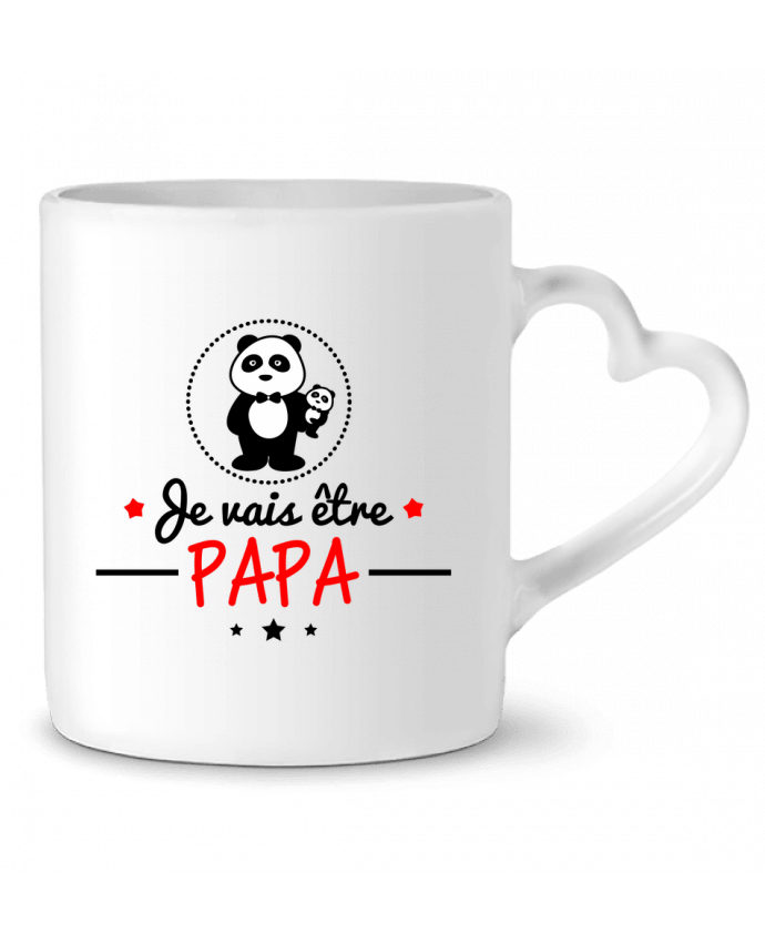 Mug Heart Bientôt papa , Futur père by Benichan