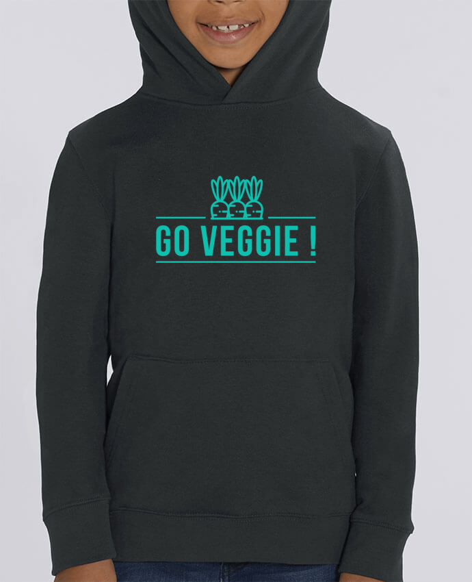 Kids\' hoodie sweatshirt Mini Cruiser Go veggie ! Par Folie douce