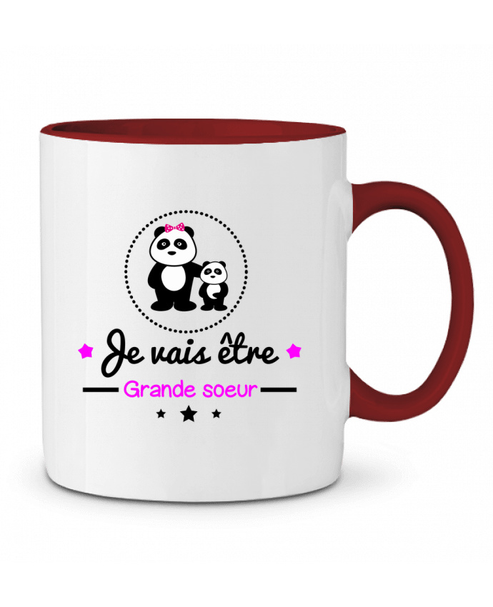 Taza Cerámica Bicolor Bientôt grande soeur - Future grande soeur Benichan