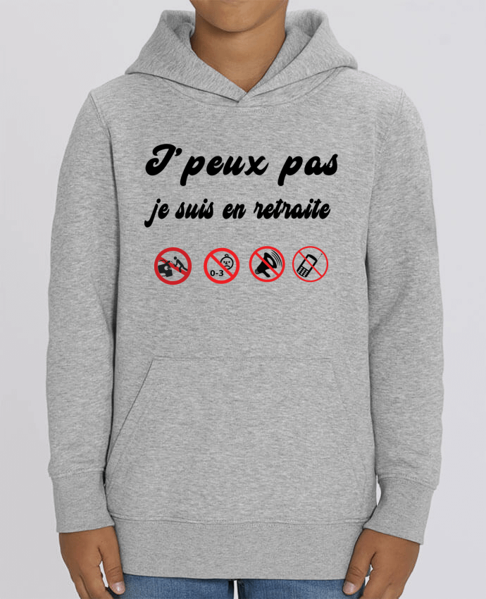 Kids\' hoodie sweatshirt Mini Cruiser Je peux pas je suis en retraite Par jorrie