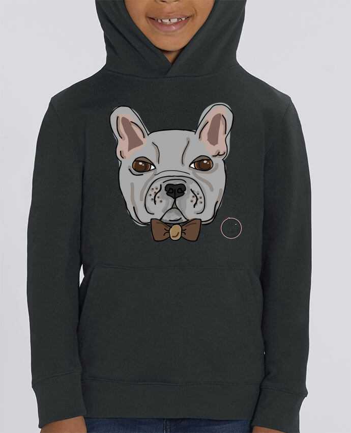 Kids\' hoodie sweatshirt Mini Cruiser Bulldog Hipster Par Juanalaloca