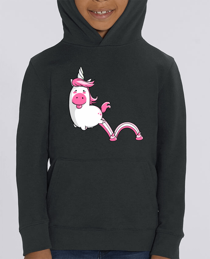 Sweat enfant Licorne Sautillante - Version rose Par Tomi Ax - tomiax.fr