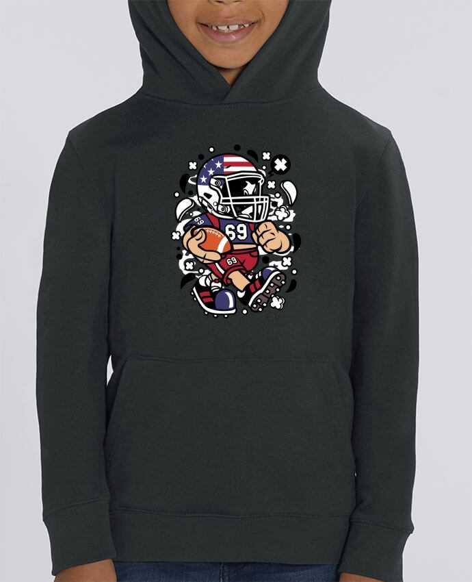 Kids\' hoodie sweatshirt Mini Cruiser Football Américain Cartoon | By Kap Atelier Cartoon Par Kap Atelier