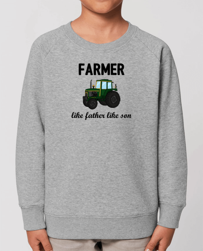 Iconic kids\' crew neck sweatshirt Mini Scouter Farmer Like father like son Par  tunetoo