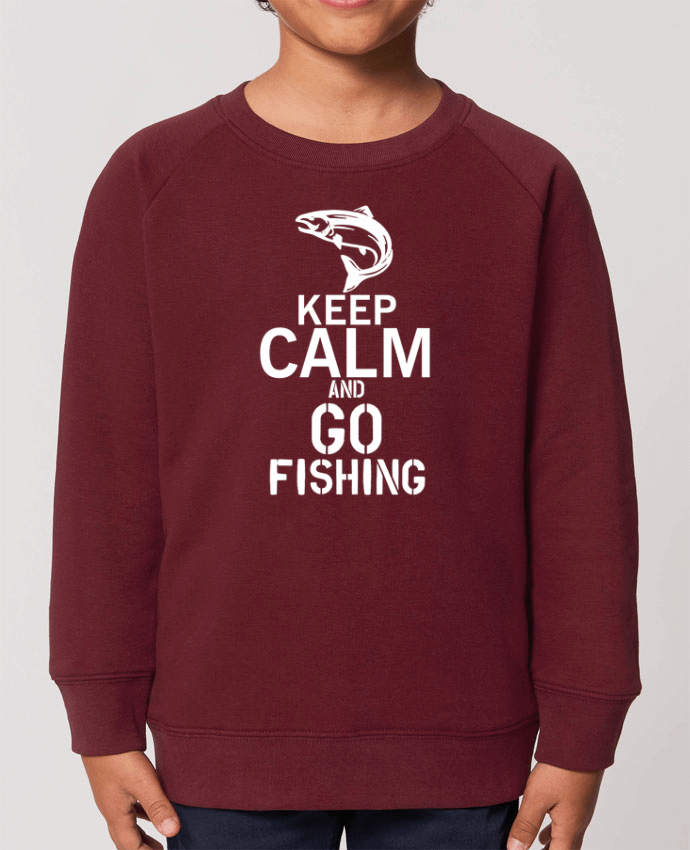 Iconic kids\' crew neck sweatshirt Mini Scouter Keep calm fishing Par  Original t-shirt