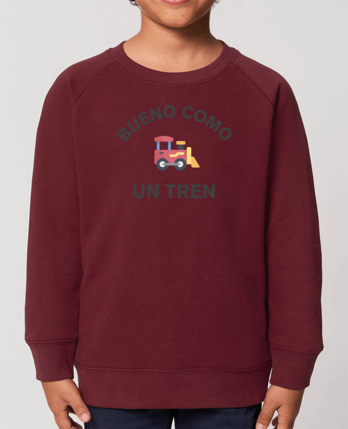 Iconic kids\' crew neck sweatshirt Mini Scouter Bueno como un tren Par  tunetoo