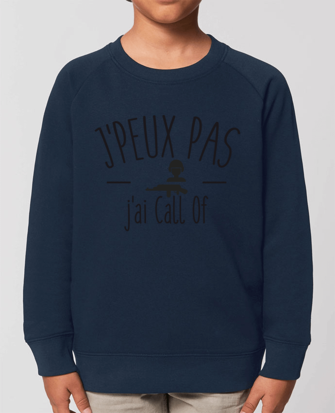 Iconic kids\' crew neck sweatshirt Mini Scouter Je peux pas j'ai call of Par  FRENCHUP-MAYO