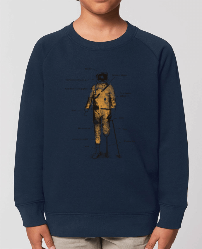 Iconic kids\' crew neck sweatshirt Mini Scouter Astropirate with text Par  Florent Bodart