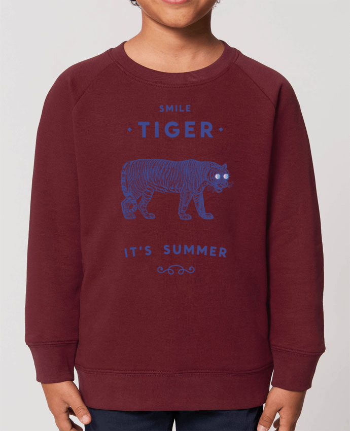 Sweat-shirt enfant Smile Tiger Par  Florent Bodart