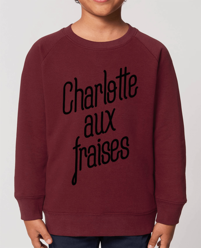 Iconic kids\' crew neck sweatshirt Mini Scouter Charlotte aux fraises Par  tunetoo