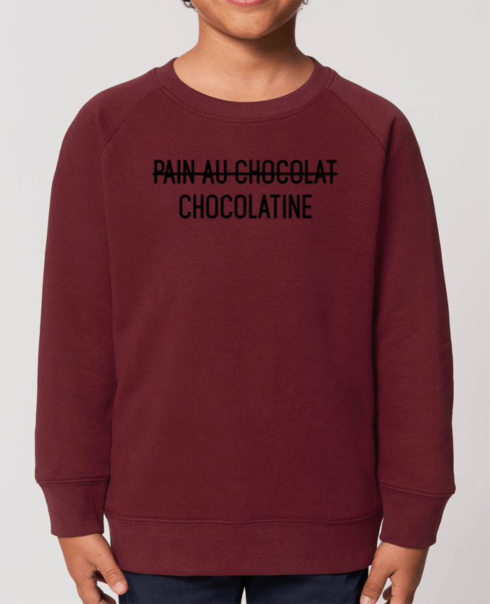 Sweat Enfant Col Rond- Coton - STANLEY MINI SCOUTER Chocolatine Par  tunetoo