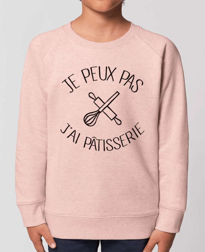 Iconic kids\' crew neck sweatshirt Mini Scouter Je peux pas j'ai pâtisserie Par  Freeyourshirt.com