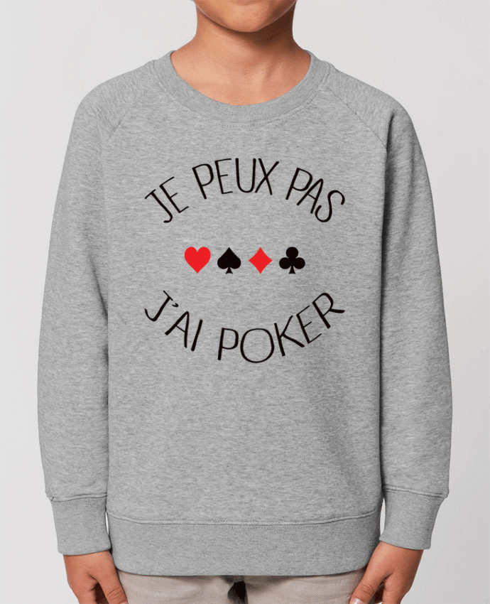 Iconic kids\' crew neck sweatshirt Mini Scouter Je peux pas j'ai Poker Par  Freeyourshirt.com