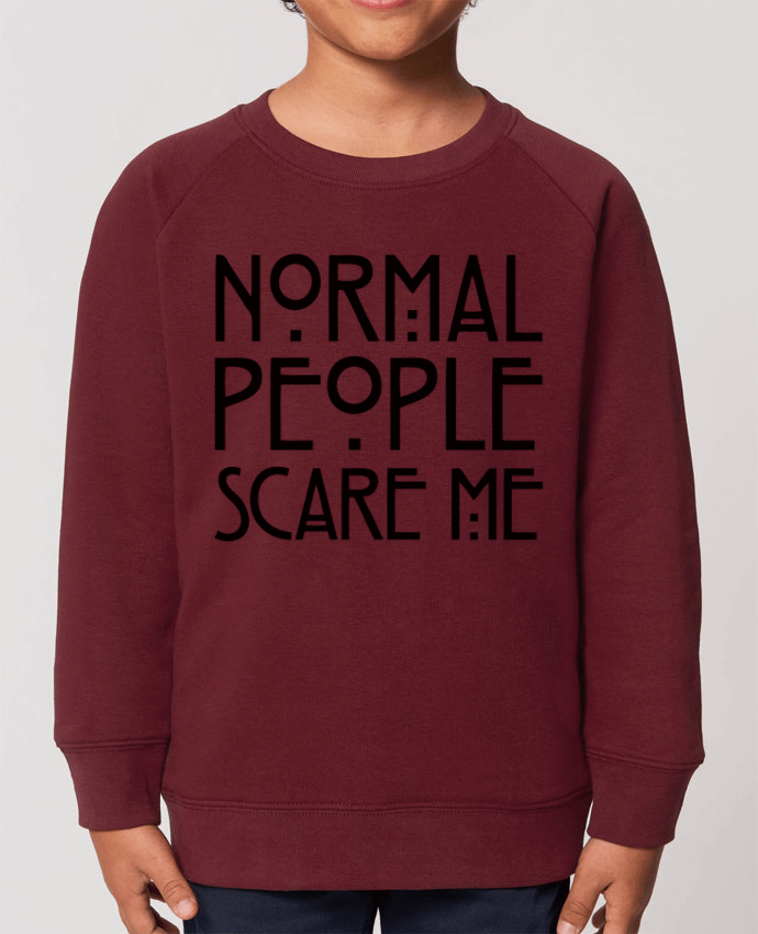 Sweat-shirt enfant Normal People Scare Me Par  Freeyourshirt.com
