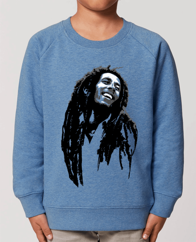 Iconic kids\' crew neck sweatshirt Mini Scouter Bob Marley Par  Graff4Art