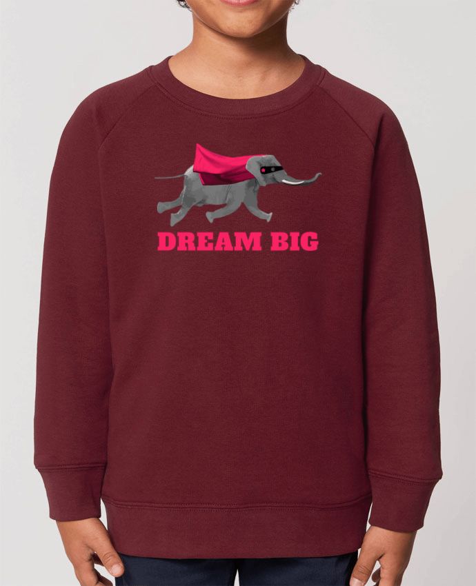 Iconic kids\' crew neck sweatshirt Mini Scouter Dream big éléphant Par  justsayin