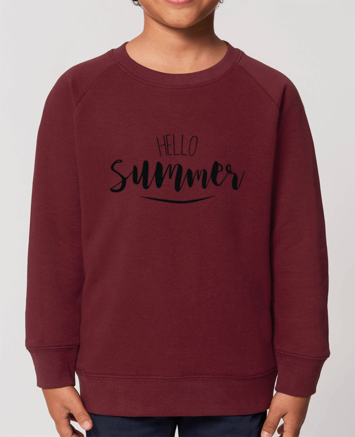 Iconic kids\' crew neck sweatshirt Mini Scouter Hello Summer ! Par  IDÉ'IN