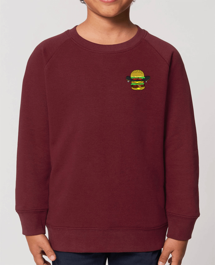 Iconic kids\' crew neck sweatshirt Mini Scouter Skateburger Par  Salade