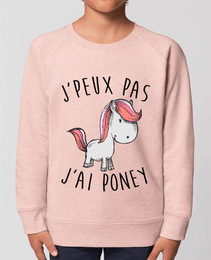 Sweat-shirt enfant Je peux pas j'ai poney Par  FRENCHUP-MAYO