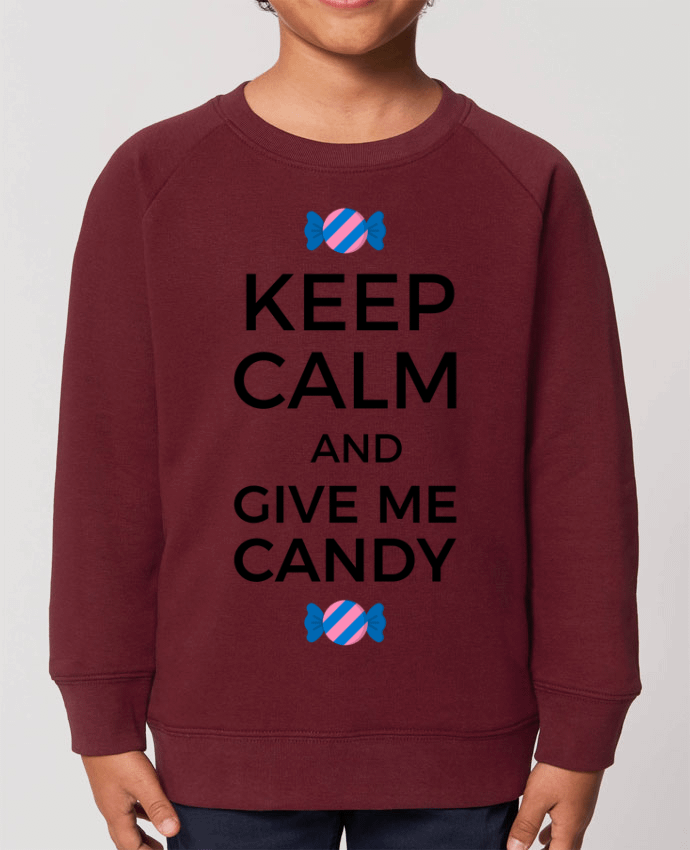 Iconic kids\' crew neck sweatshirt Mini Scouter Keep Calm and give me candy Par  tunetoo