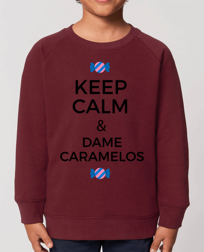 Iconic kids\' crew neck sweatshirt Mini Scouter Keep Calm and Dame Caramelos Par  tunetoo