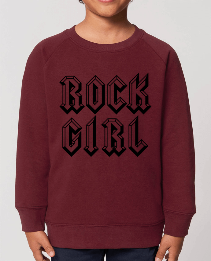 Iconic kids\' crew neck sweatshirt Mini Scouter Rock Girl Par  Freeyourshirt.com