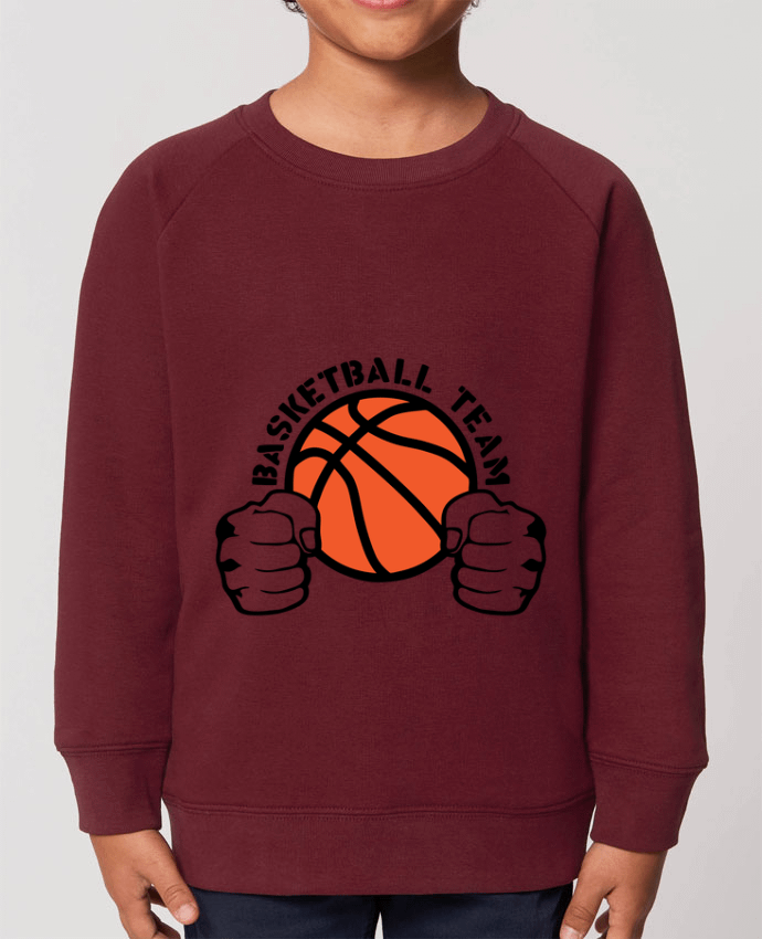 Sweat-shirt enfant basketball team poing ferme logo equipe Par  Achille