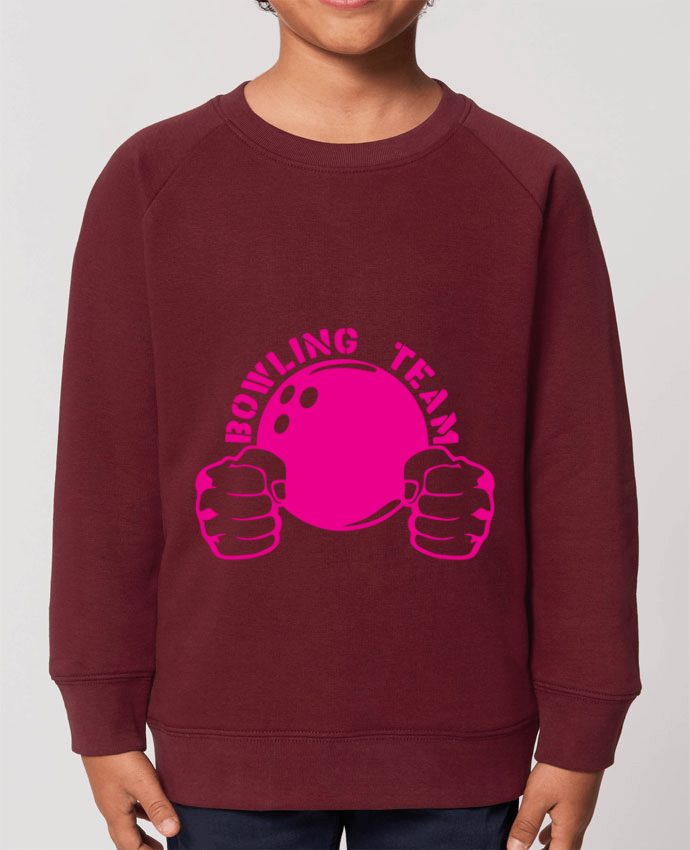 Iconic kids\' crew neck sweatshirt Mini Scouter bowling team poing fermer logo club Par  Achille