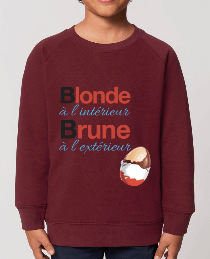 Sweat-shirt enfant Blonde à l'intérieur / Brune à l'extérieur Par  Monidentitevisuelle