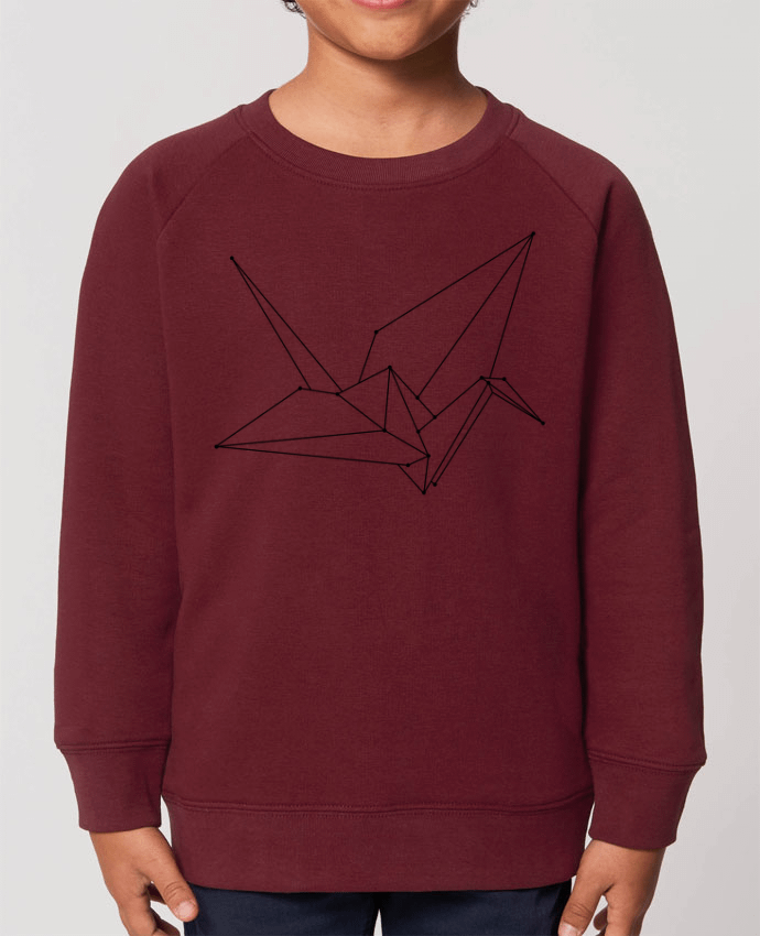 Iconic kids\' crew neck sweatshirt Mini Scouter Origami bird Par  /wait-design