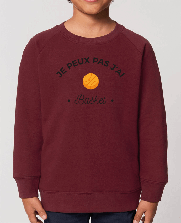 Sweat Enfant Col Rond- Coton - STANLEY MINI SCOUTER Je peux pas j'ai basket Par  Ruuud