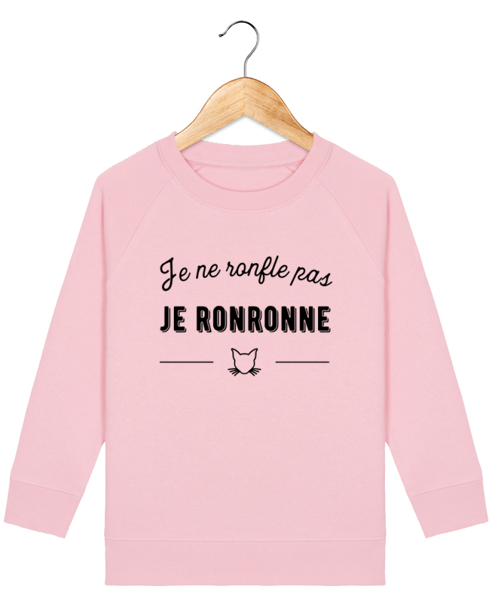 Sweat-shirt enfant je ronronne t-shirt humour Par  Original t-shirt