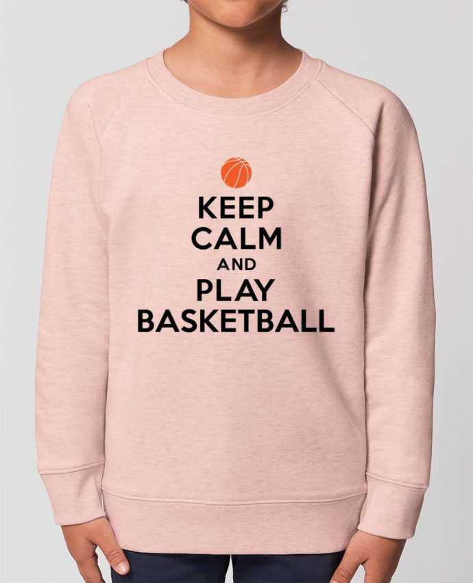 Sweat Enfant Col Rond- Coton - STANLEY MINI SCOUTER Keep Calm And Play Basketball Par  Freeyourshirt.com