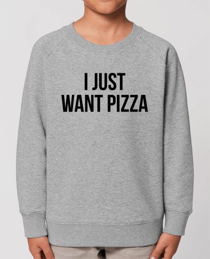Iconic kids\' crew neck sweatshirt Mini Scouter I just want pizza Par  Bichette