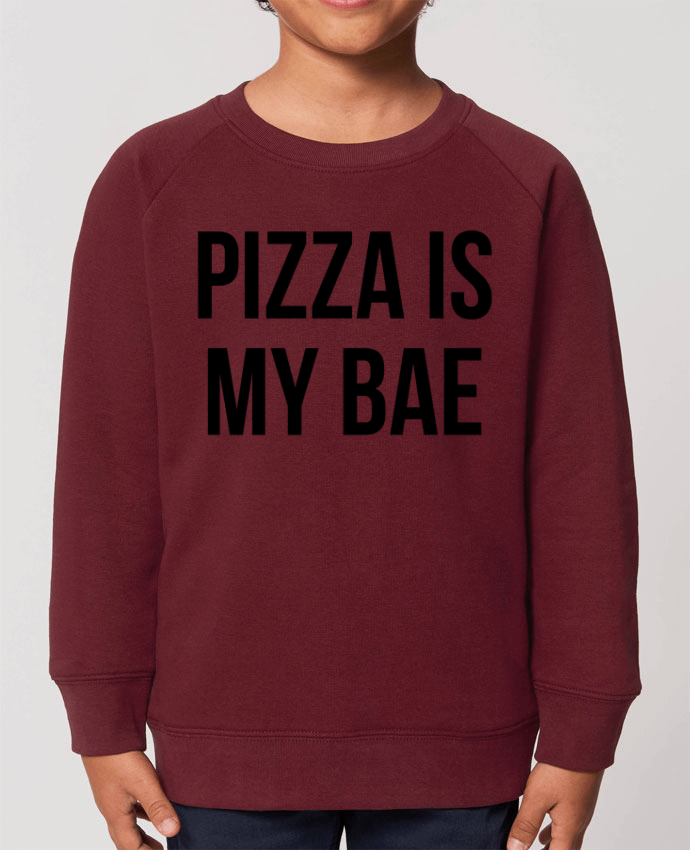 Iconic kids\' crew neck sweatshirt Mini Scouter Pizza is my BAE Par  Bichette