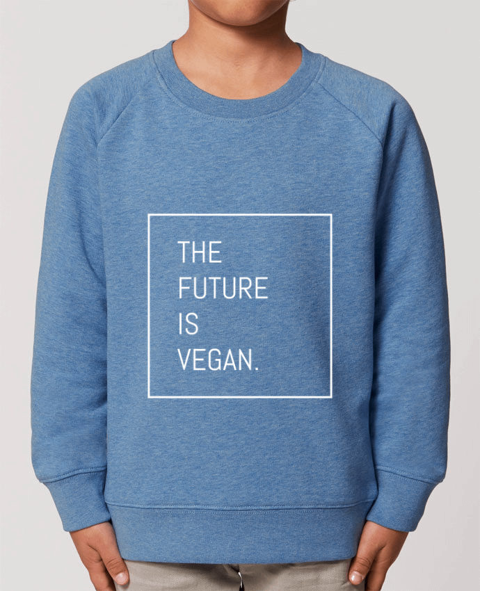 Iconic kids\' crew neck sweatshirt Mini Scouter The future is vegan. Par  Bichette