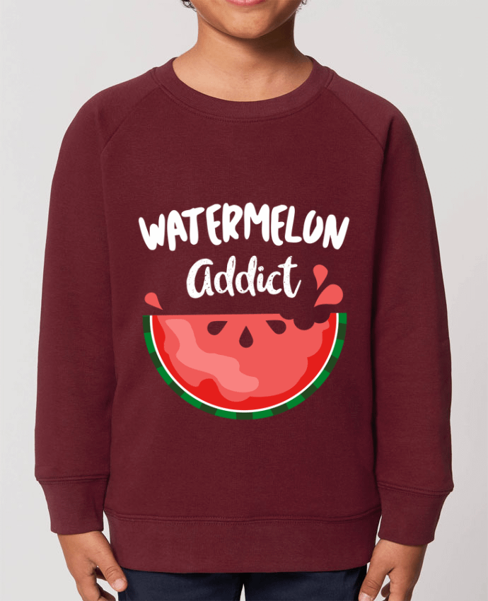 Sweat Enfant Col Rond- Coton - STANLEY MINI SCOUTER Watermelon addict Par  Bichette
