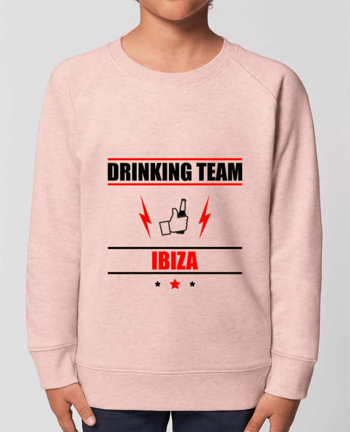 Iconic kids\' crew neck sweatshirt Mini Scouter Drinking Team Ibiza Par  Benichan