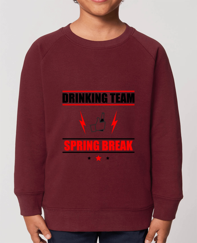 Iconic kids\' crew neck sweatshirt Mini Scouter Drinking Team Spring Break Par  Benichan