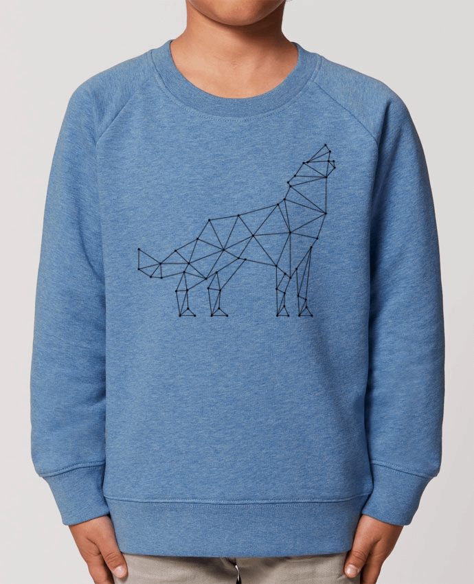 Iconic kids\' crew neck sweatshirt Mini Scouter wolf - geometry Par  /wait-design