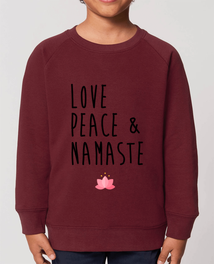 Sweat-shirt enfant Love, Peace & Namaste Par  tunetoo