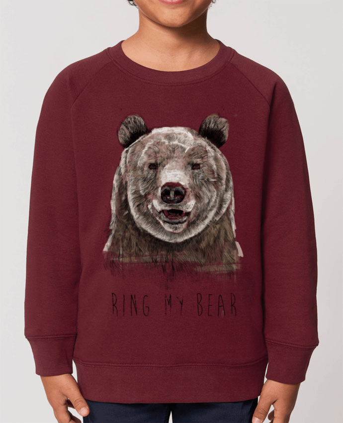 Sweat-shirt enfant Ring my bear Par  Balàzs Solti