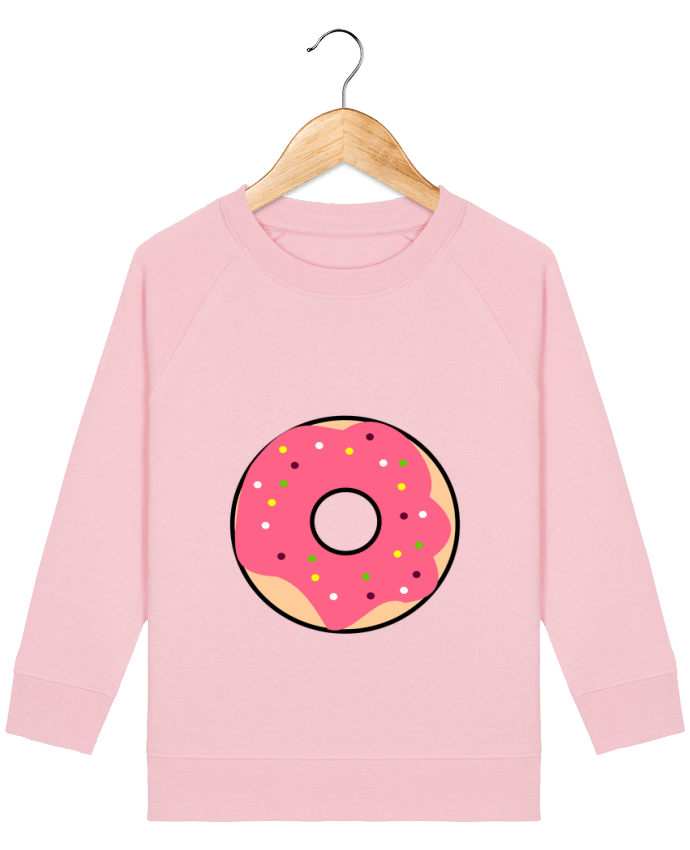 Iconic kids\' crew neck sweatshirt Mini Scouter Donut Rose Par  K-créatif