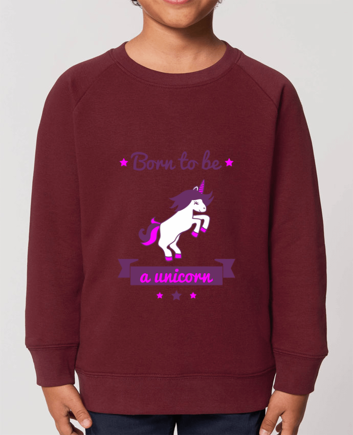 Sweat Enfant Col Rond- Coton - STANLEY MINI SCOUTER Born to be a unicorn Par  Benichan