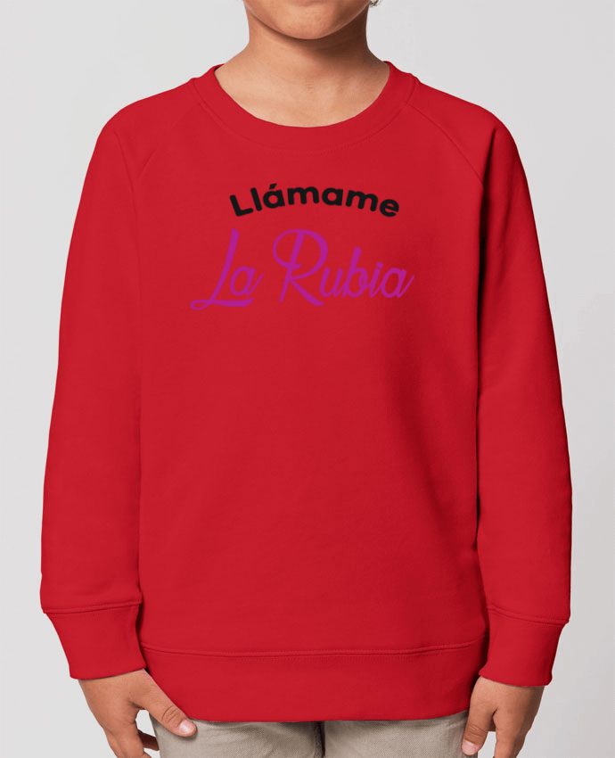 Iconic kids\' crew neck sweatshirt Mini Scouter Llámame La Rubia Par  tunetoo