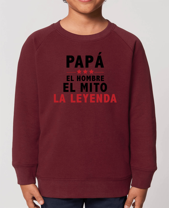 Iconic kids\' crew neck sweatshirt Mini Scouter PAPÁ : EL HOMBRE EL MITO LA LEYENDA Par  tunetoo