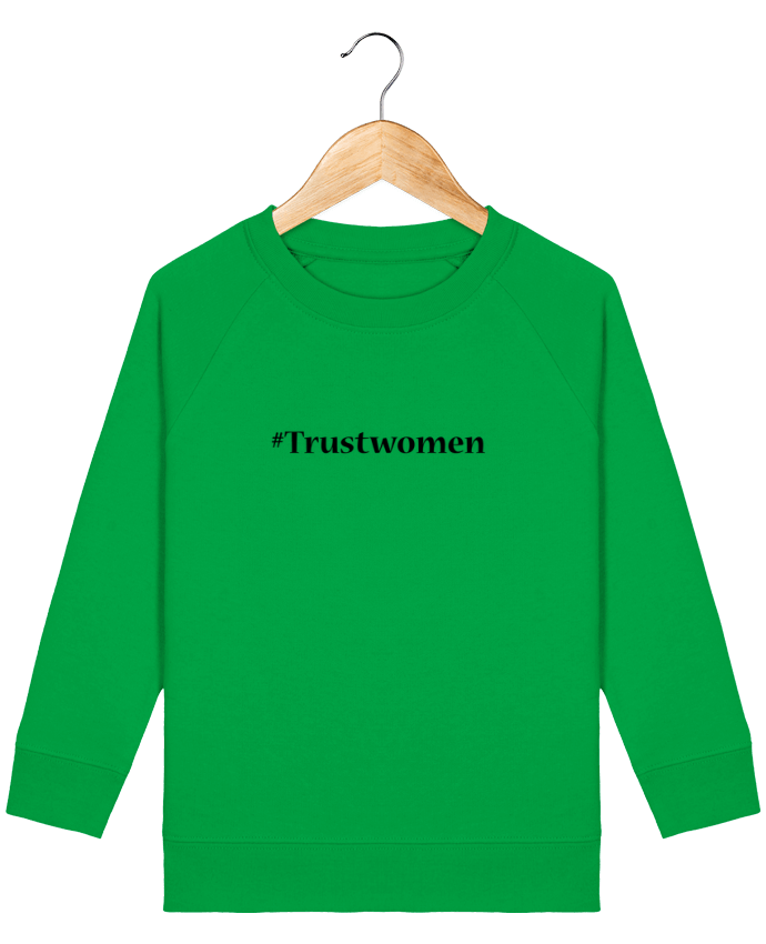 Iconic kids\' crew neck sweatshirt Mini Scouter #TrustWomen Par  tunetoo